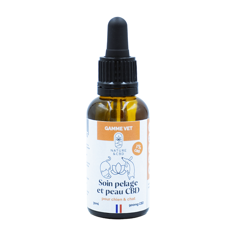 Soin peau et pelage CBD 3% - Chien & Chat