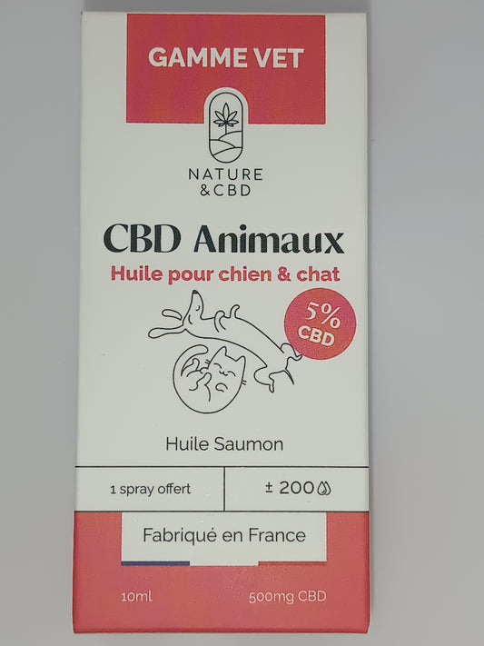 Huile CBD Animaux 5% - chien & chat