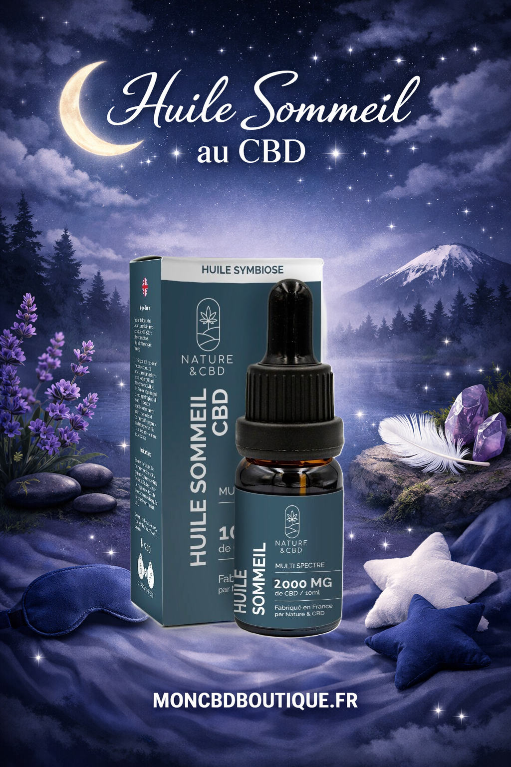 Huile Sommeil au CBD 20%