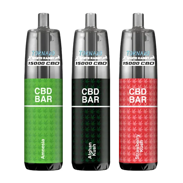 TORNADO- RANDM x WHITE RABBIT  CBD 15K Rechargeable