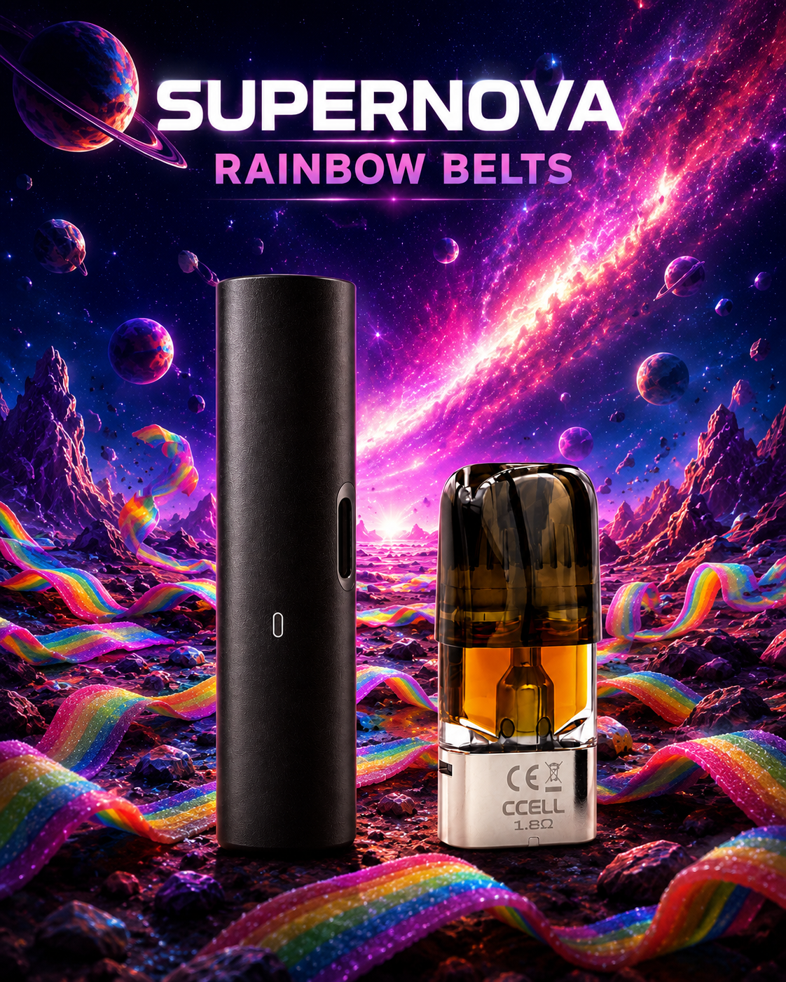 Vape Pen SUPERNOVA Rainbow belt (Batterie + Pod)